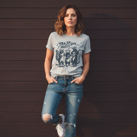 Raccoon Band T-Shirt - Funny Music Lover Gift