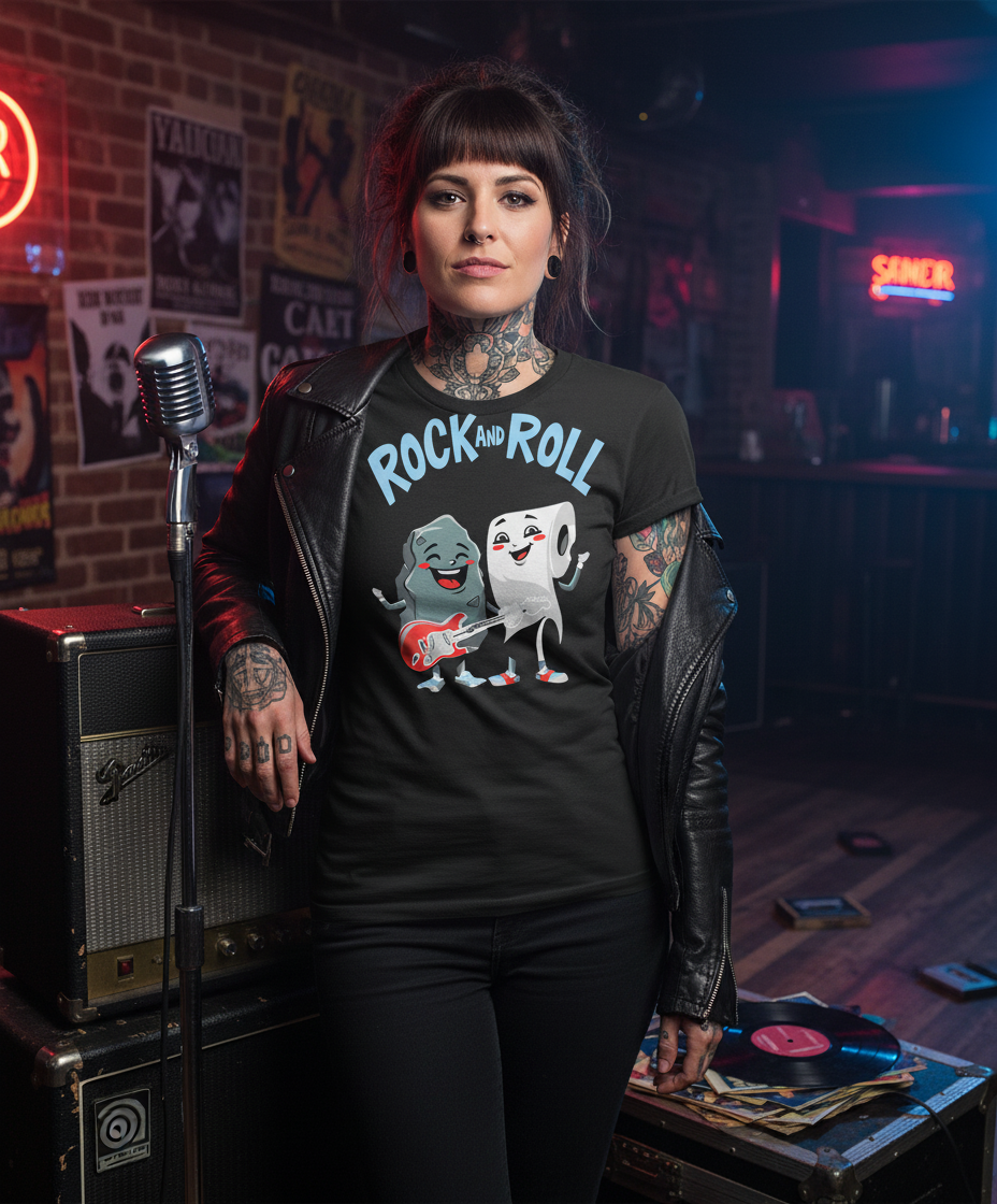 Funny Rock and Roll T-Shirt - Music Lover Gift
