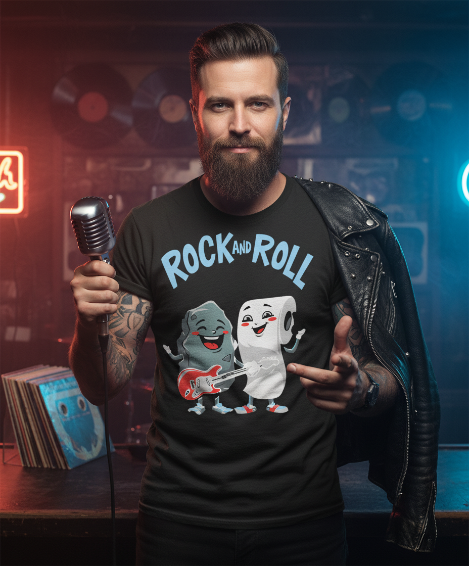 Funny Rock and Roll T-Shirt - Music Lover Gift