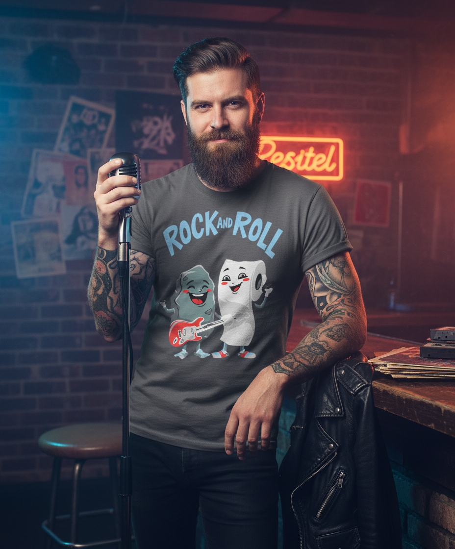 Funny Rock and Roll T-Shirt - Music Lover Gift