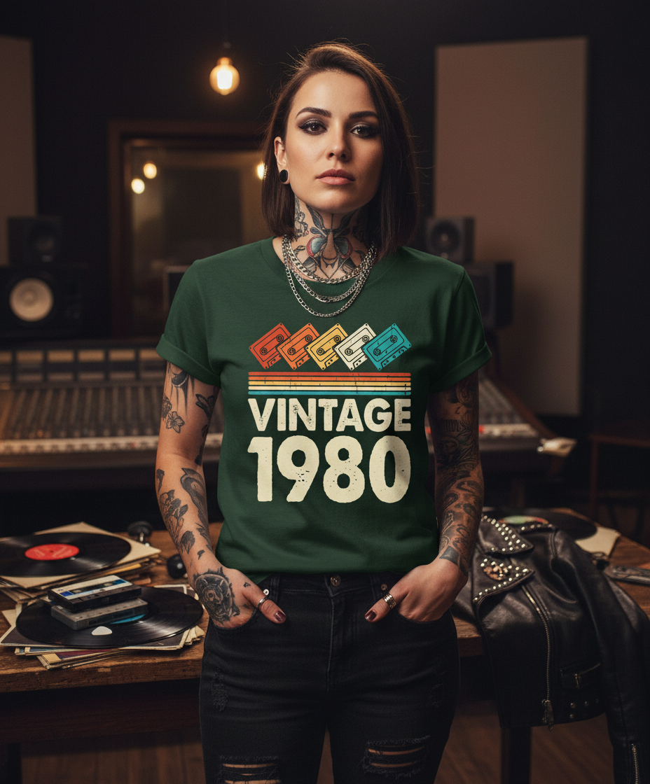 Vintage Mixtape T-Shirt - 80s Music Lover Gift