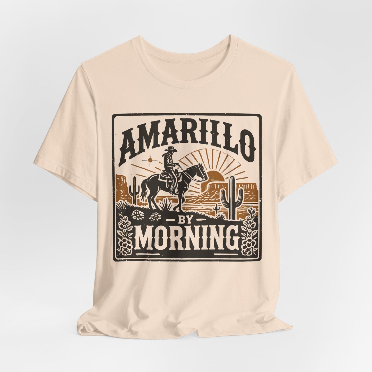 Amarillo By Morning Cowboy T‑Shirt | Western Rodeo Graphic Tee