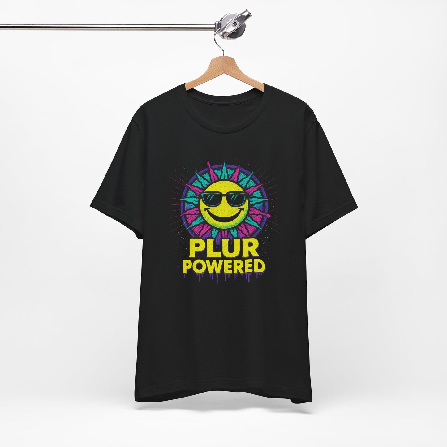 PLUR Smiley Sun Rave Tee | Music Festival Shirt