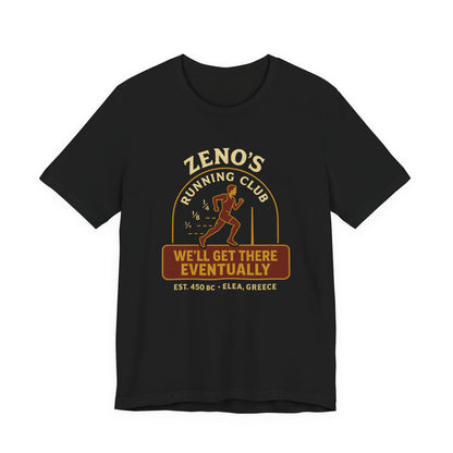 Zeno's Running Club Tee - Funny Philosophy Running Shirt