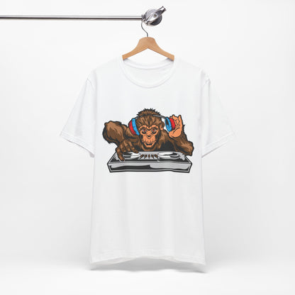 DJ Monkey Graphic Tee - Unique Gift for Music Lovers
