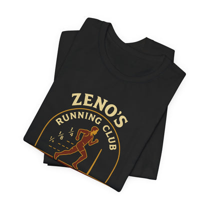 Zeno's Running Club Tee - Funny Philosophy Running Shirt