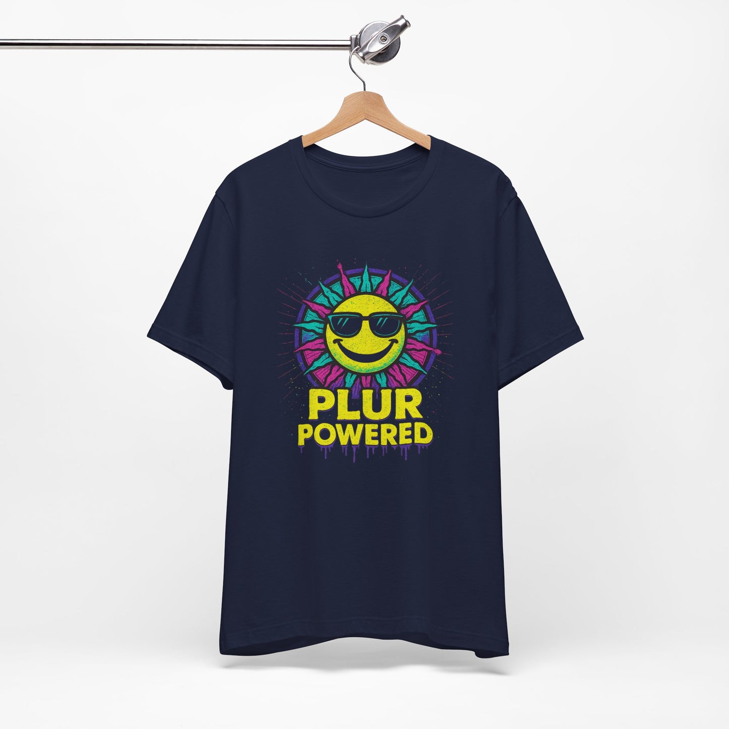 PLUR Smiley Sun Rave Tee | Music Festival Shirt