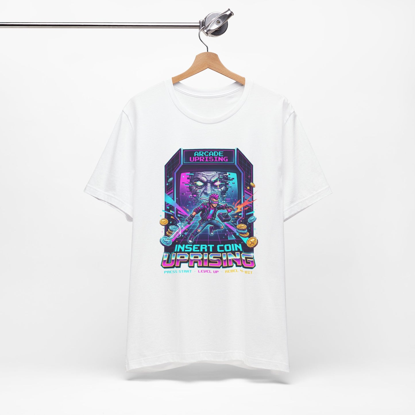 Retro Gamer T-Shirt - 80s Arcade Pixel Art Tee