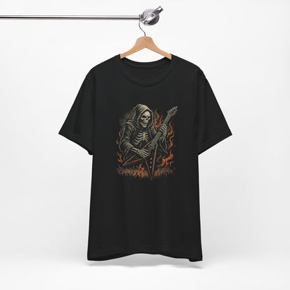 Skeleton Guitar Tee - Reaper Rocker Graphic Shirt