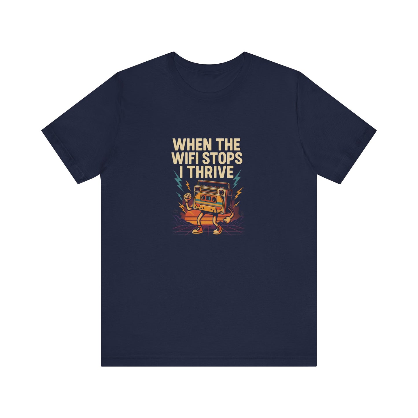 WiFi Outage Cassette T-Shirt | Funny Camping & Tech Detox