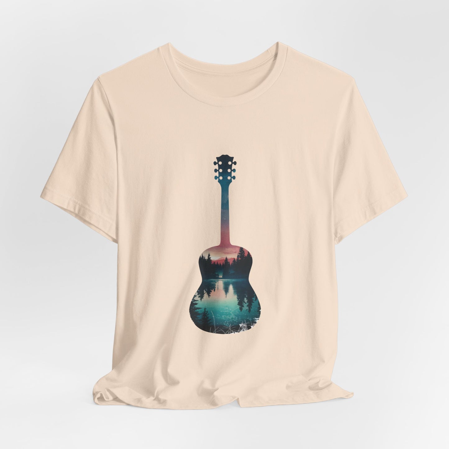 Guitar Silhouette Tee - Arty Music Lover Gift