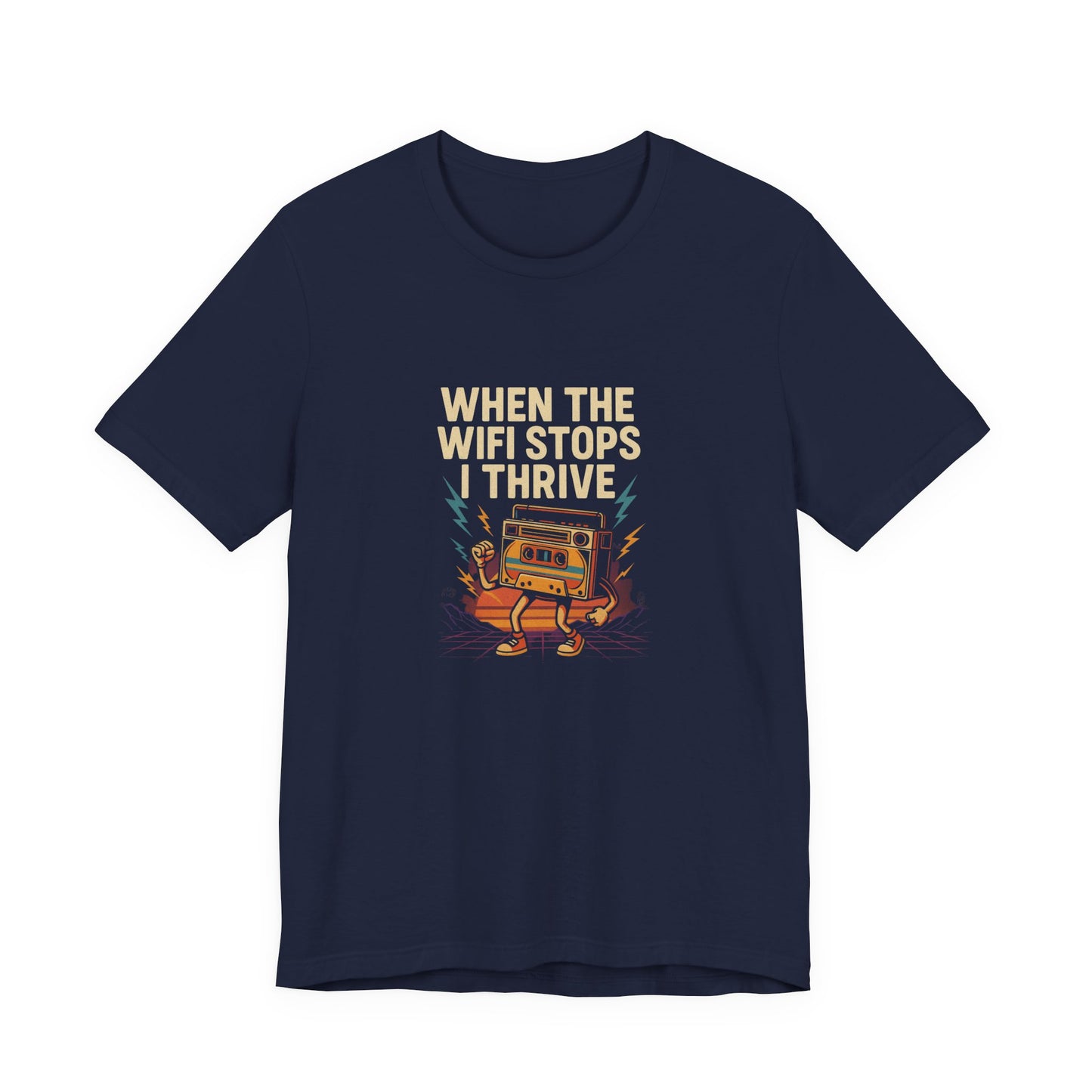 WiFi Outage Cassette T-Shirt | Funny Camping & Tech Detox