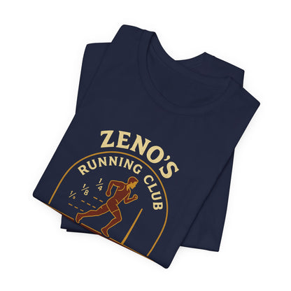 Zeno's Running Club Tee - Funny Philosophy Running Shirt