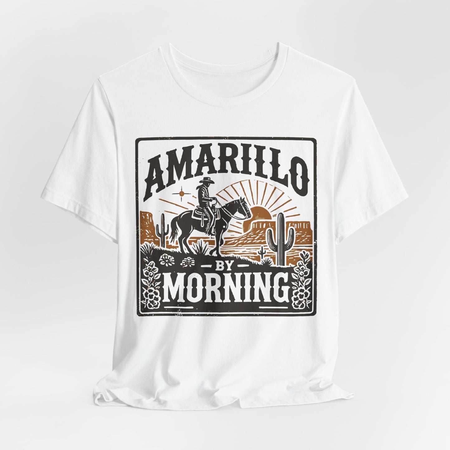 Amarillo By Morning Cowboy T‑Shirt | Western Rodeo Graphic Tee