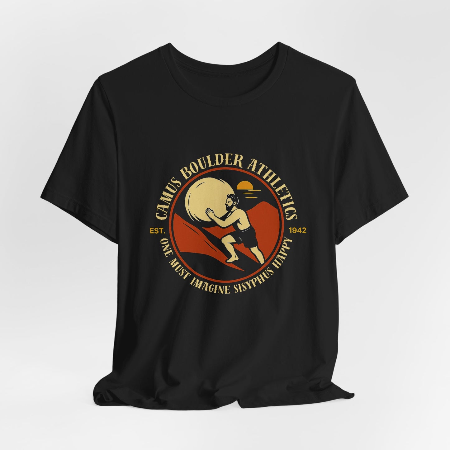 Sisyphus Pun Tee: Funny Existential Philosophy Shirt