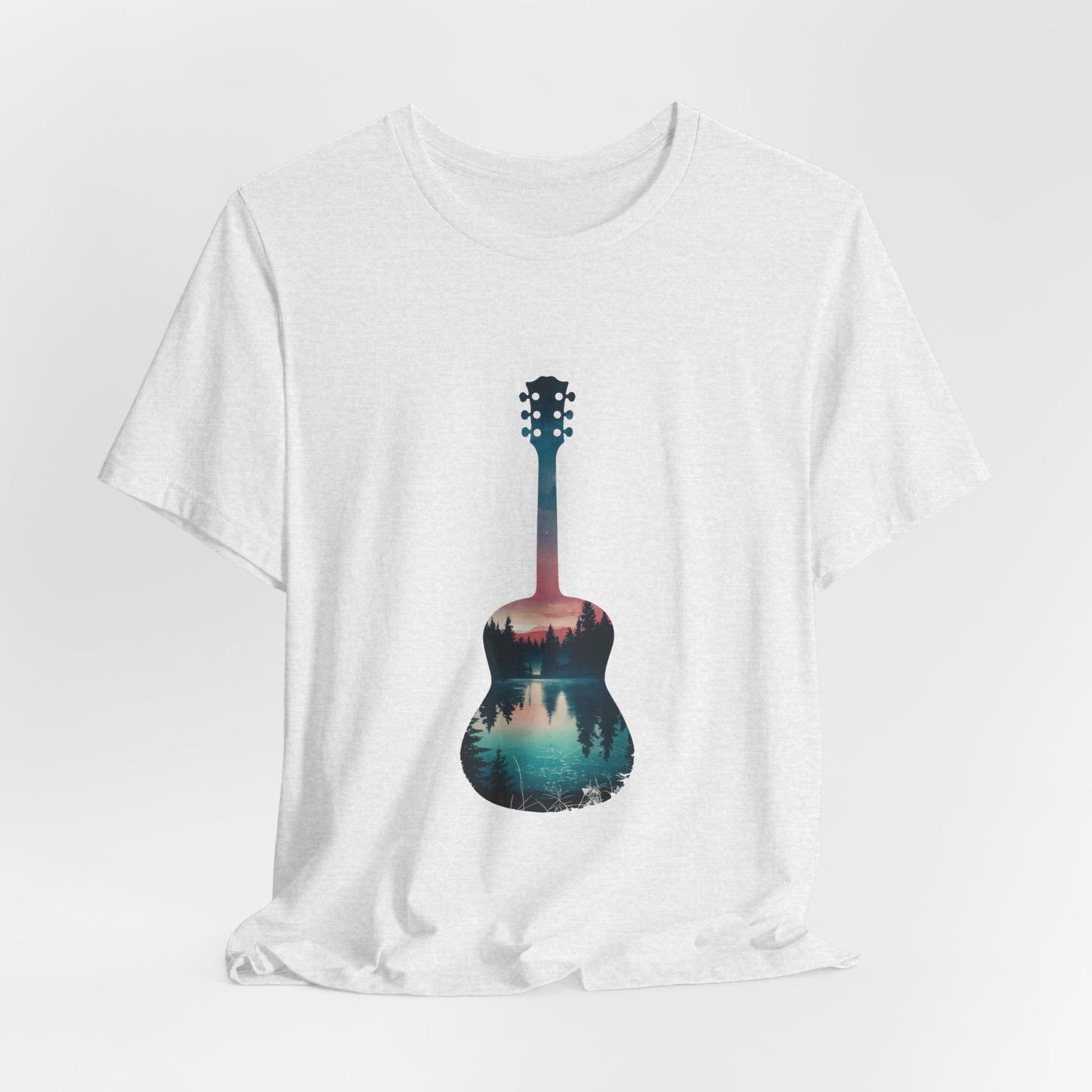Guitar Silhouette Tee - Arty Music Lover Gift