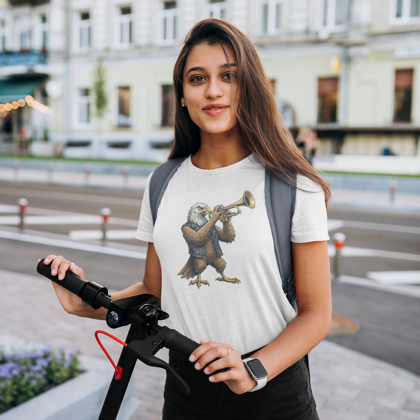 Eagle Trumpet Jazz T-Shirt - Cool Music Lover Gift