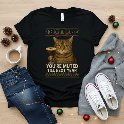 Espresso Martini Cat Christmas Shirt | Funny Holiday Gift