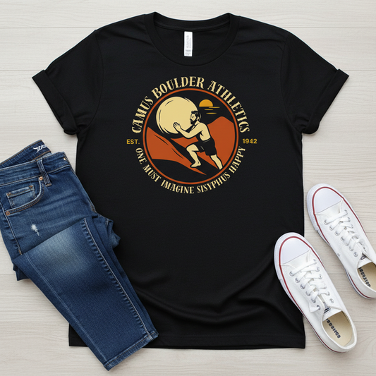 Sisyphus Pun Tee: Funny Existential Philosophy Shirt