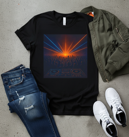 DJ Party Graphic Tee - Music Festival Rave Shirt