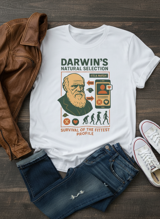 Evolution Science Graphic T-Shirt - Darwin Tee