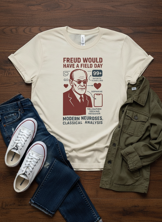 Freud T-Shirt: Psychoanalysis Humor Gift Tee