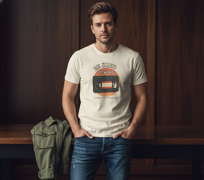 Be Kind Rewind Tee - Retro Movie Lover Shirt