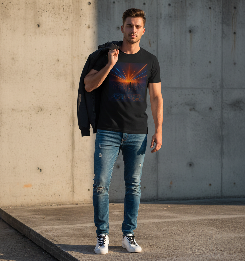 DJ Party Graphic Tee - Music Festival Rave Shirt