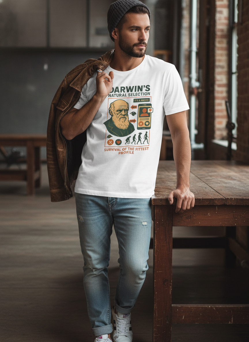 Evolution Science Graphic T-Shirt - Darwin Tee