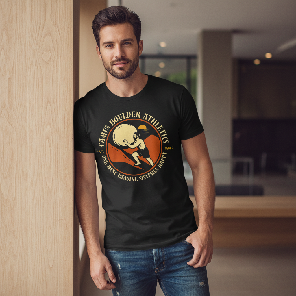 Sisyphus Pun Tee: Funny Existential Philosophy Shirt