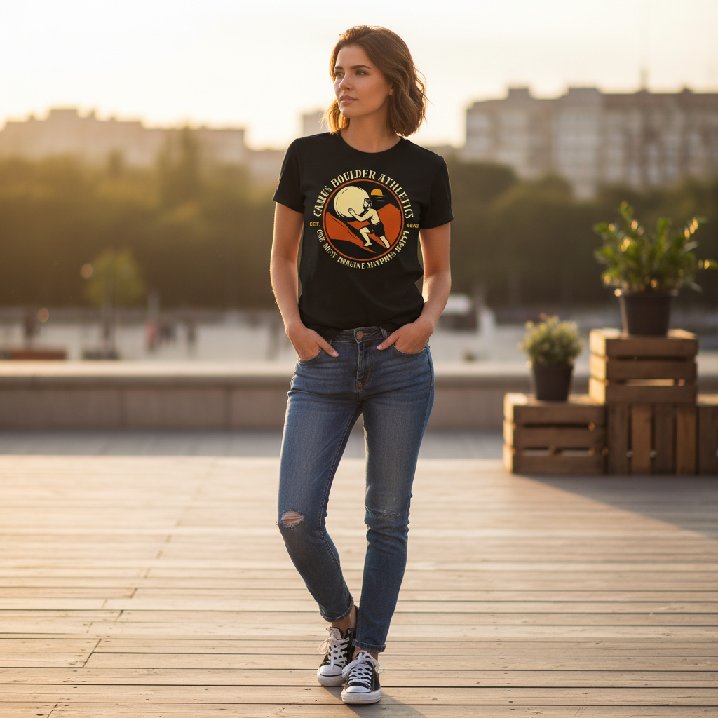 Sisyphus Pun Tee: Funny Existential Philosophy Shirt