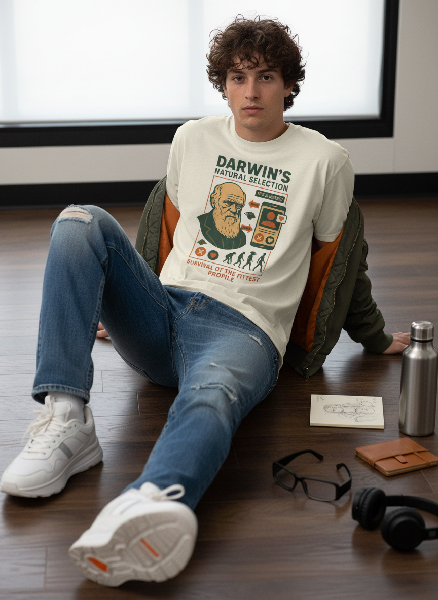 Evolution Science Graphic T-Shirt - Darwin Tee