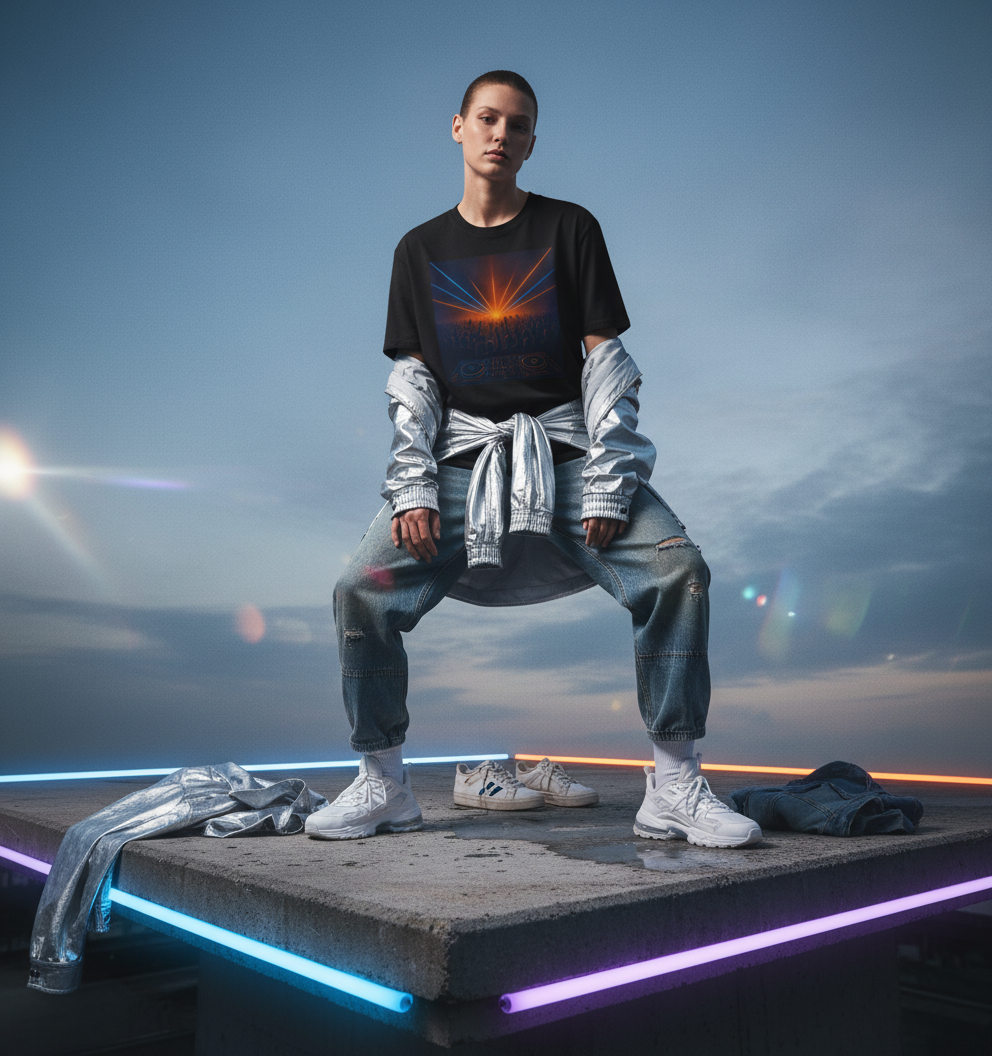 DJ Party Graphic Tee - Music Festival Rave Shirt